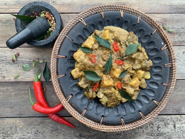 Beef kumara cocnut curry with tamarind